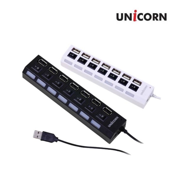 ��ǻ�Ϳ�ǰ USB���/����� [������] 7��Ʈ USB2.0��� ���� ��������ġ ��������� (164mm x 36mm x 22mm / 71.1g) ��ǰ ����