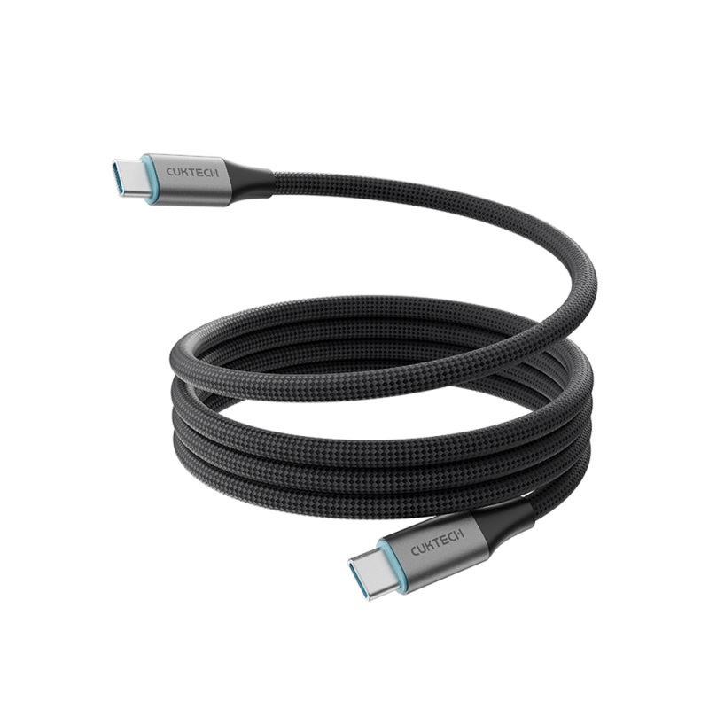 ����Ʈ����ǰ �������̺� CUKTECH ����ũ CŸ��-CŸ�� ���׳�ƽ ���ӹ��� PD 240W �������� ���̺� 1.5m ��ǰ ����