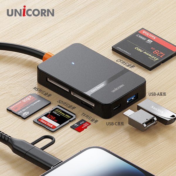 ��ǻ�Ϳ�ǰ ��ǻ�Ϳ�ǰ ���� ī�帮���� [������] C+8��Ÿ�� USB3.2 Gen1 6in1 ��Ƽī�帮���� XC-7000M (78mm x 50mm x 15mm / 46g) ��ǰ ����