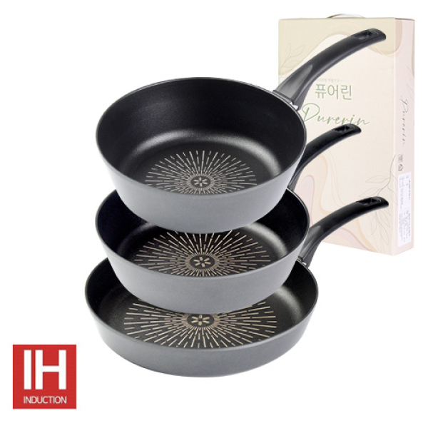 �ֹ��ǰ �Ķ����� ǻ� �� ����Ʈ(Cook-Right) �δ���(IH) �������� 3��C��Ʈ(��������28cm+������28cm+������24cm) ��ǰ ����