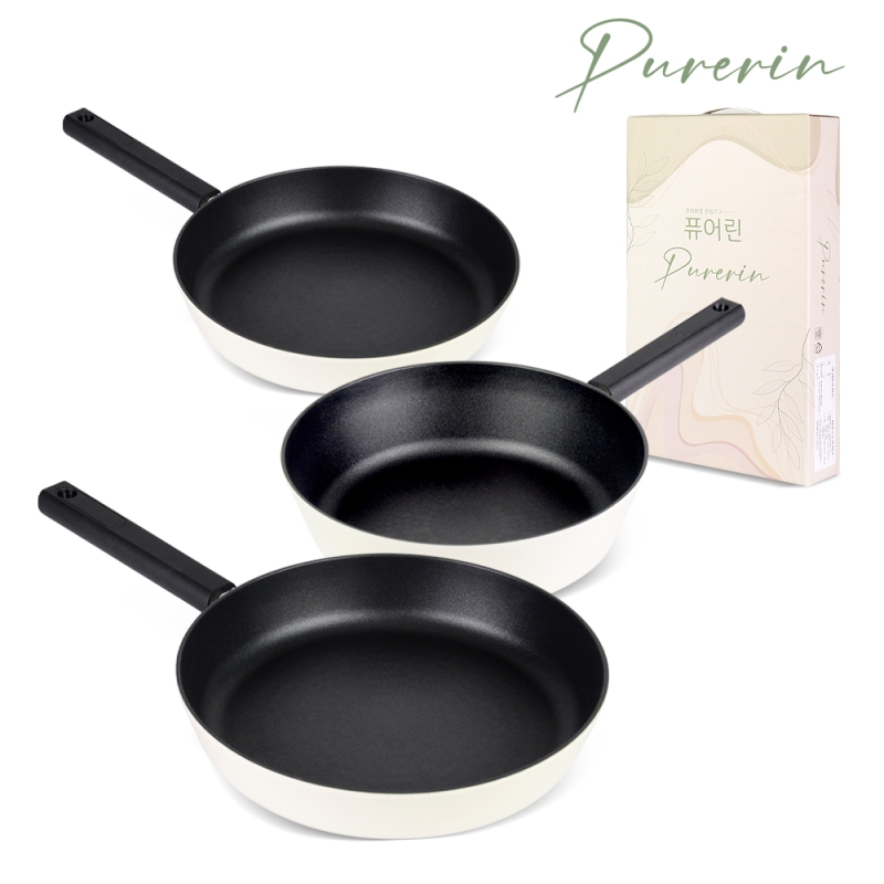 �ֹ��ǰ �Ķ����� [Pure-Rin] ǻ� �������� ȭ��Ʈ  �δ��� (IH) �������� 3��C��Ʈ(��������24cm+������24cm+��������28cm) ��ǰ ����