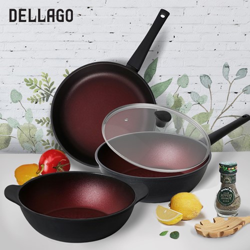 �ֹ��ǰ �Ķ����� [DELLAGO] ����� ���� �δ���(IH)��� ƼŸ�� �������� 4����Ʈ(��������28cm+������28cm  + �����Ѳ� 28cm +���� ���񳿺��� 28cm ) ��ǰ ����