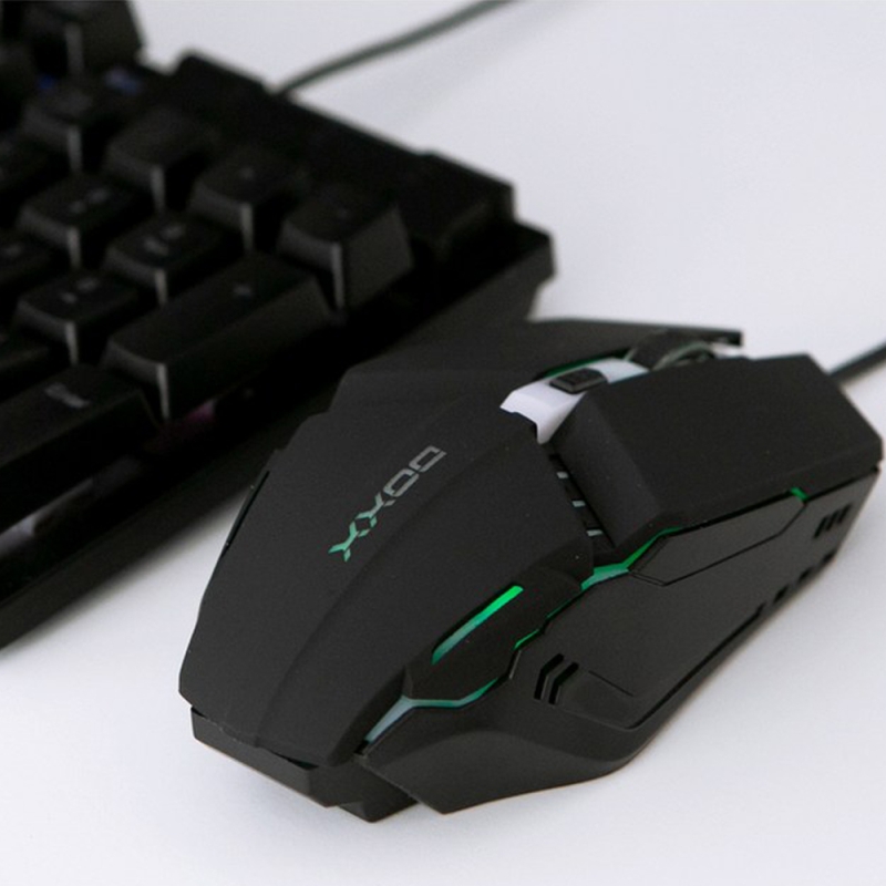 ��ǻ�Ϳ�ǰ ���콺/Ű���� �������콺 DOXX  7Į�� LED ��Ī�������� USB �������콺 ��ǰ ����